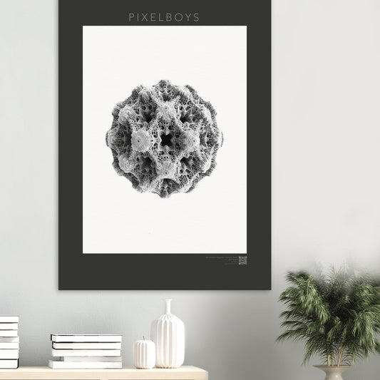 Poster mit Fraktalen - Poster - Microcosmic Elegance - John Grayst by Pixelboys