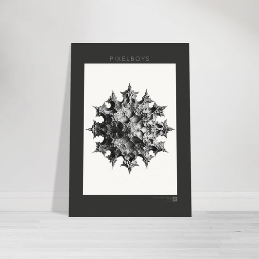 Poster mit Fraktalen - Symmetry of the Abyss - John Grayst - Kunst mit Fraktalen