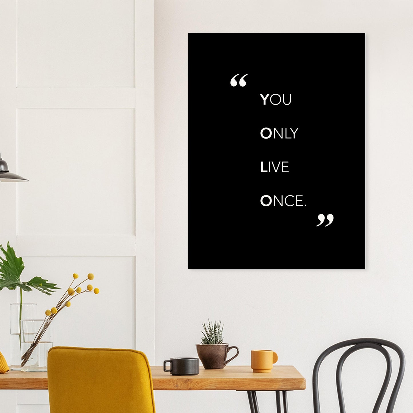 You only live once - Poster - black