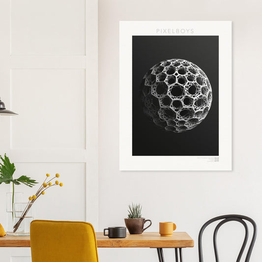 Poster mit Fraktalen - The Sphere of Complexity - John Grayst