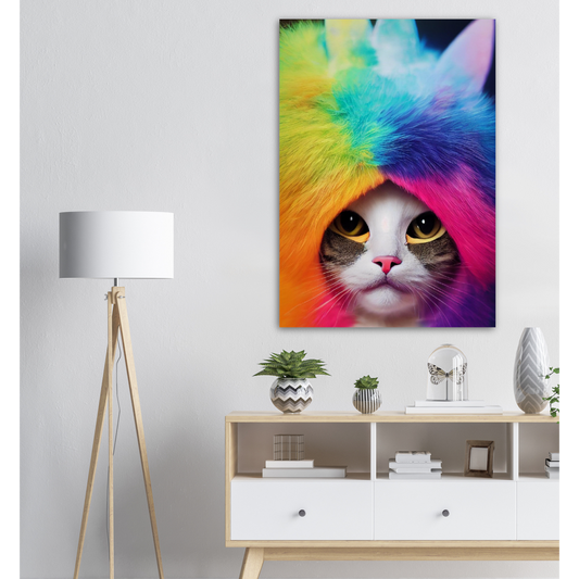 Poster -フード付きの猫さん、こんにちは！Lilly Cat