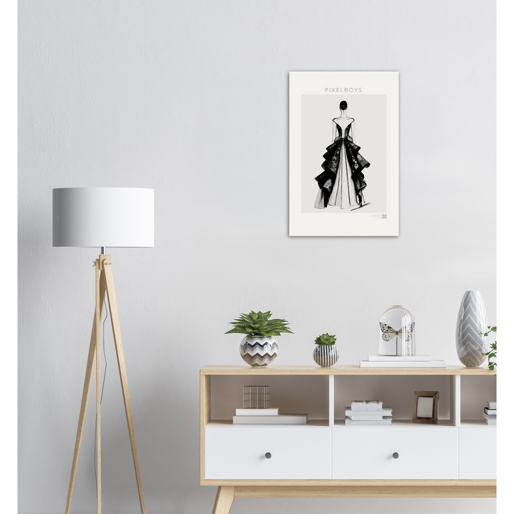 Haute Couture Poster & Wandbilder - No. 6 - "Lina" - Künstler: "The Unknown Artist Nb. 517" - Wandbilder - Pixelboys - Atelier - Milano - Berlin - Munich - Madrid - New York - Dubai - Paris - Tokio - Rom - Japan