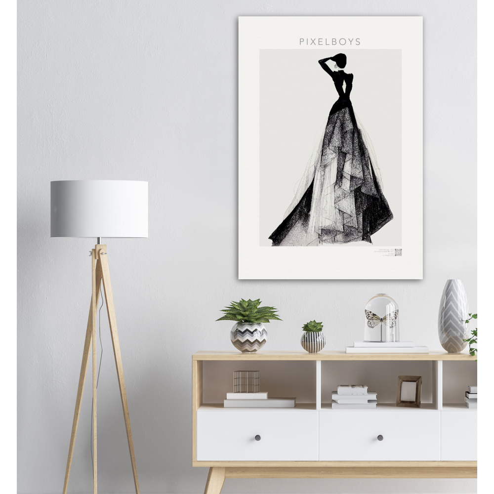 Poster in Museumsqualität - Haute Couture - Haute Couture - No. 3 - "Emma"- Künstler: "The Unknown Artist Nb. 517" - Pixelboys - Atelier - Milano - Berlin - New York - Dubai - Paris - Tokio - Munich -