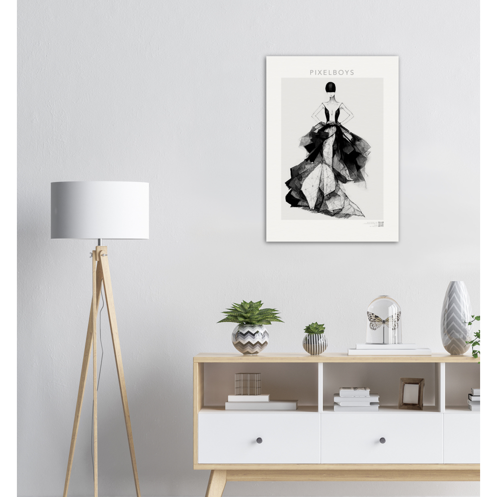 Poster in Museumsqualität - Haute Couture - No. 7 - "Rose" - Künstler: "The Unknown Artist Nb. 517" Wandbilder - Pixelboys - Atelier - Milano - Berlin - Munich - Madrid - New York - Dubai - Paris - Tokio - Rom - Lisbon - Ottawa - Bern Switzerland -